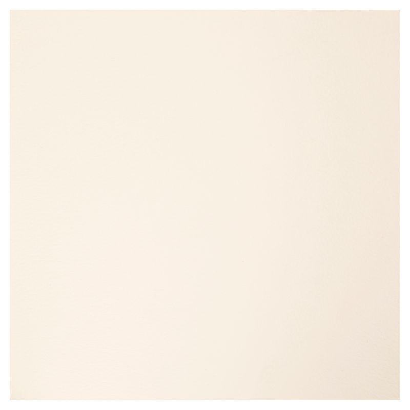 Giovanni Mid Century Modern Dining Chair Cream - Lumisource: Upholstered, Walnut Finish, Faux Leather