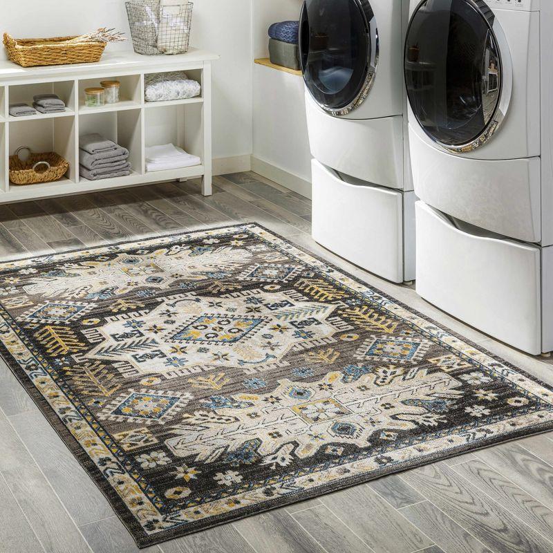 Hauteloom Cabacungan Black & Blue Washable Rug