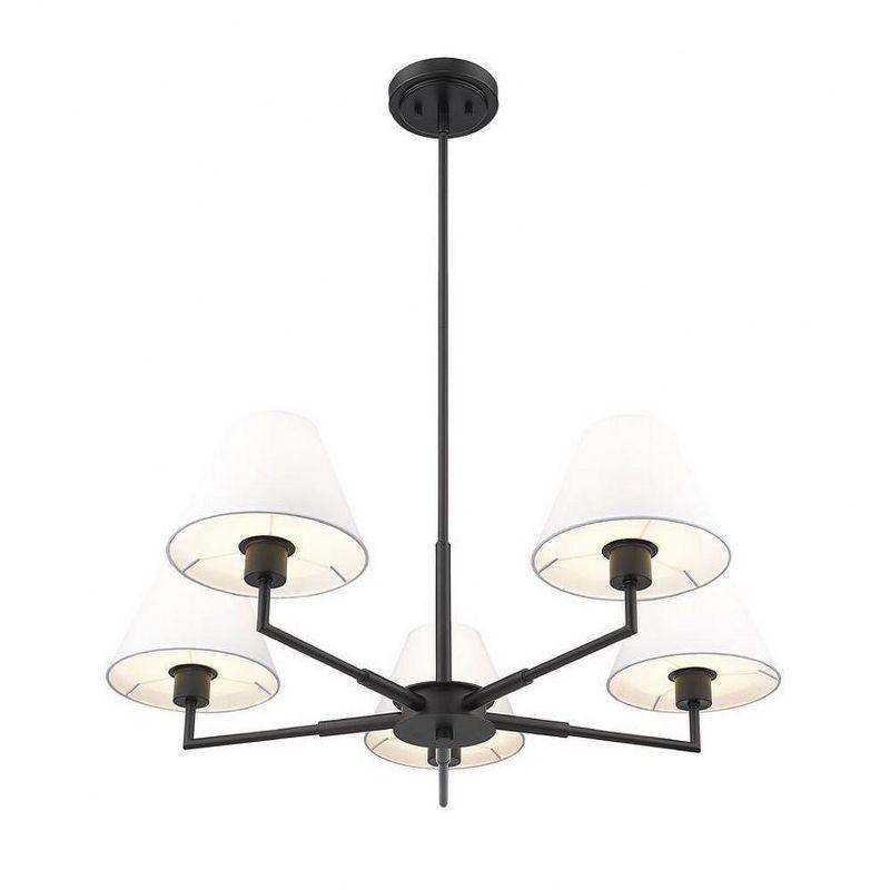 Z-Lite Leila 5 - Light Chandelier in  Matte Black