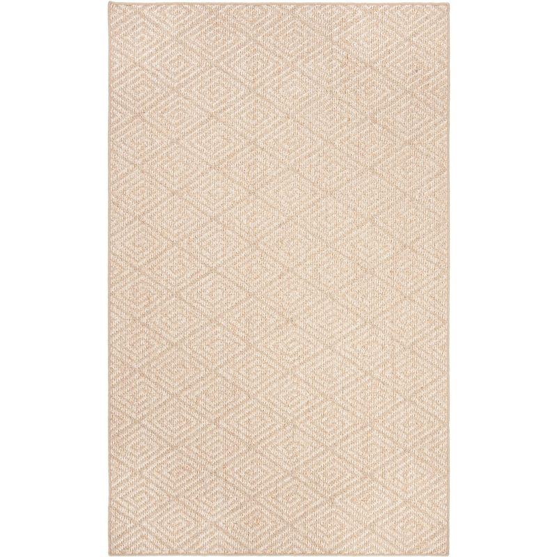 Palm Beach PAB360 Power Loomed, Jacquard Weave Indoor Area Rug - 5'x8' - Beige/Beige - Safavieh