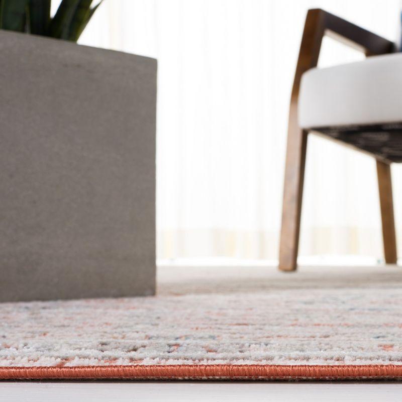 Madison 800 MAD821 Power Loomed Indoor Area Rug - Rust/Ivory - 6'7"x6'7" - Safavieh