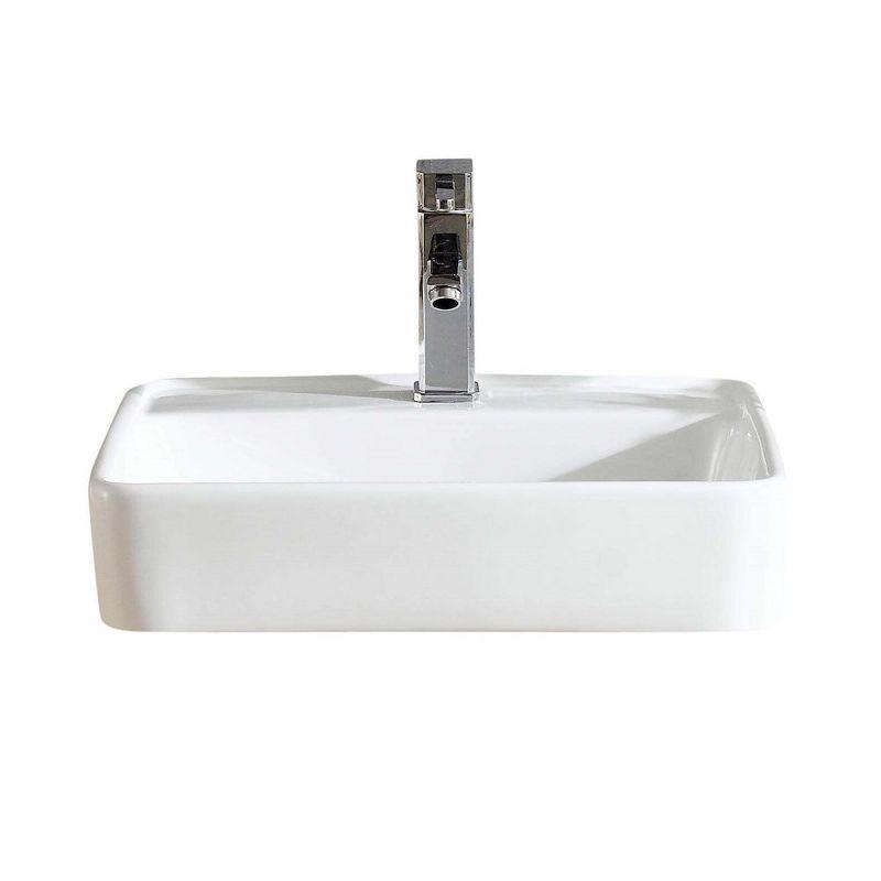 Fine Fixtures Square Vessel Bathroom Sink Vitreous China