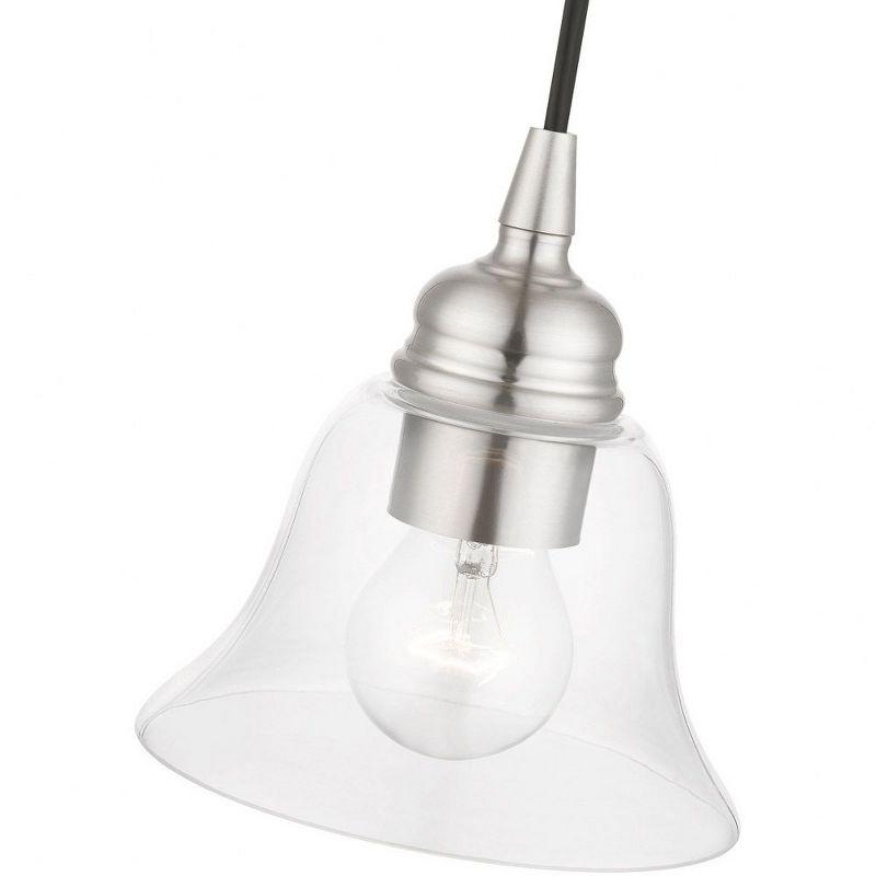 Livex Lighting Moreland 1 - Light Pendant in  Brushed Nickel