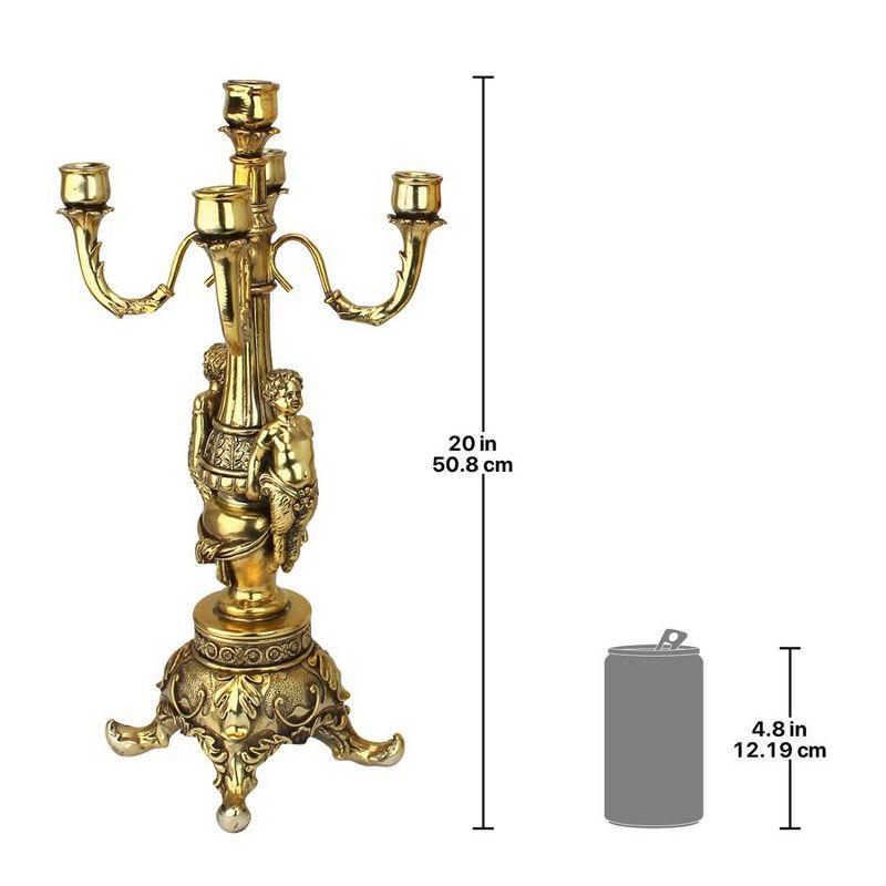 Grande Chateau Antique Gold Resin Rococo Candelabra Set