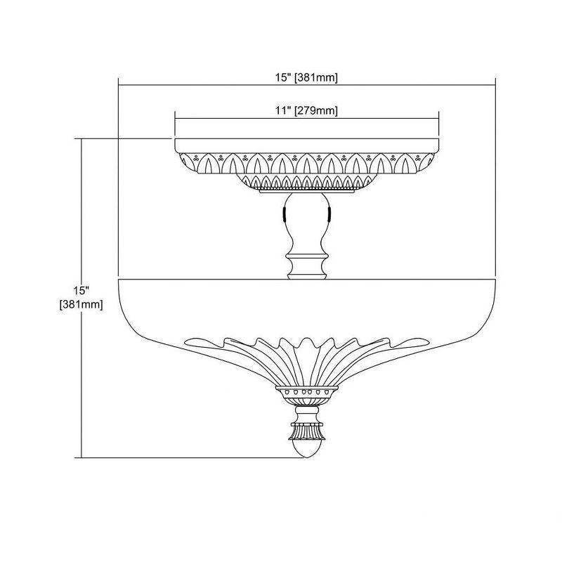 Elk Home Ashfield Spur 3 - Light Semi-Flush Mount in  Oil Rubbed Bronze