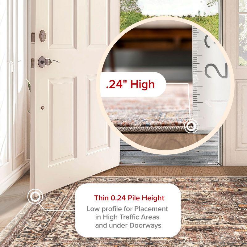 Nuloom Harriet Medallion 5 Round Indoor Area Rug for Living Room Bedroom Dining Room Kitchen, Light Brown/Ivory