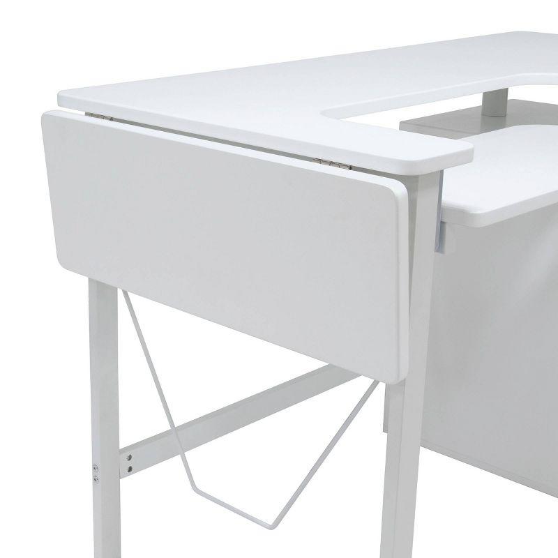 56.75'' x 23.75'' Sewing Table with Sewing Machine Platform