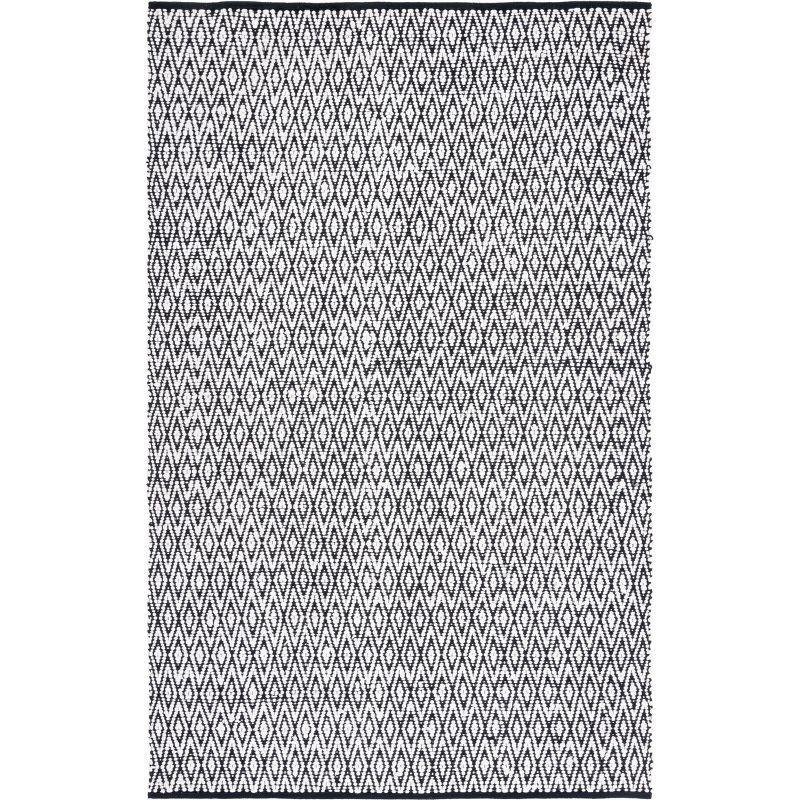 Montauk MTK621 Hand Woven Indoor Accent Rug - Ivory/Black - 4'x6' - Safavieh