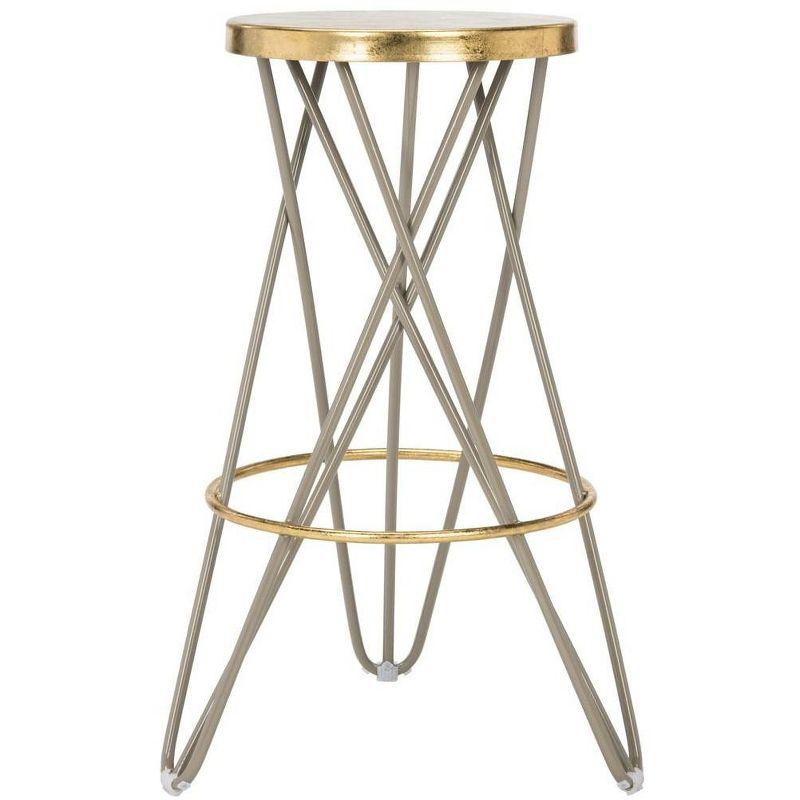 Lorna Gold Leaf Bar Stool  - Safavieh