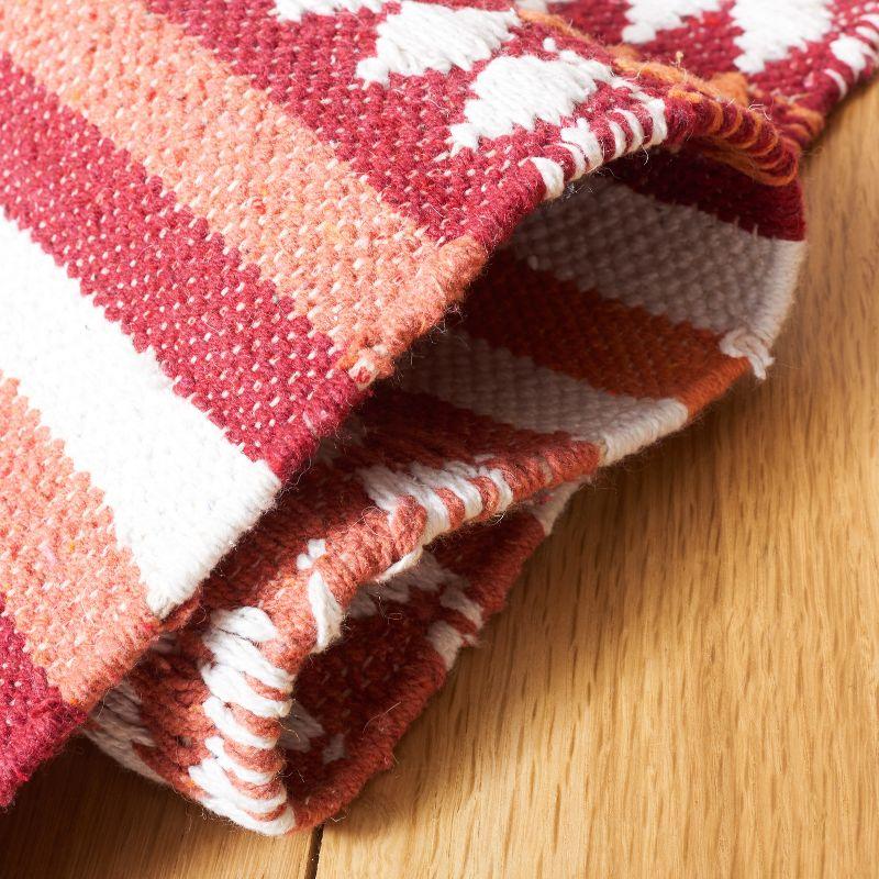 Montauk MTK451 Hand Woven Area Rug - Orange/Ivory - 6'x6' - Safavieh.