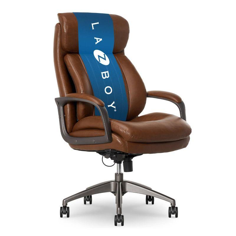 La-Z-Boy La-Z-Boy® Nova Executive Office Chair, Patented AIR Ergonomic Support Technology®, High-Back Premium Comfort & Support, Vegan PU Leather