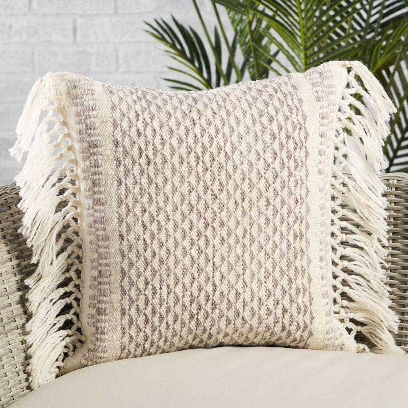 Haskell Indoor/Outdoor Geometric Poly Filled Throw Pillow - Jaipur Living