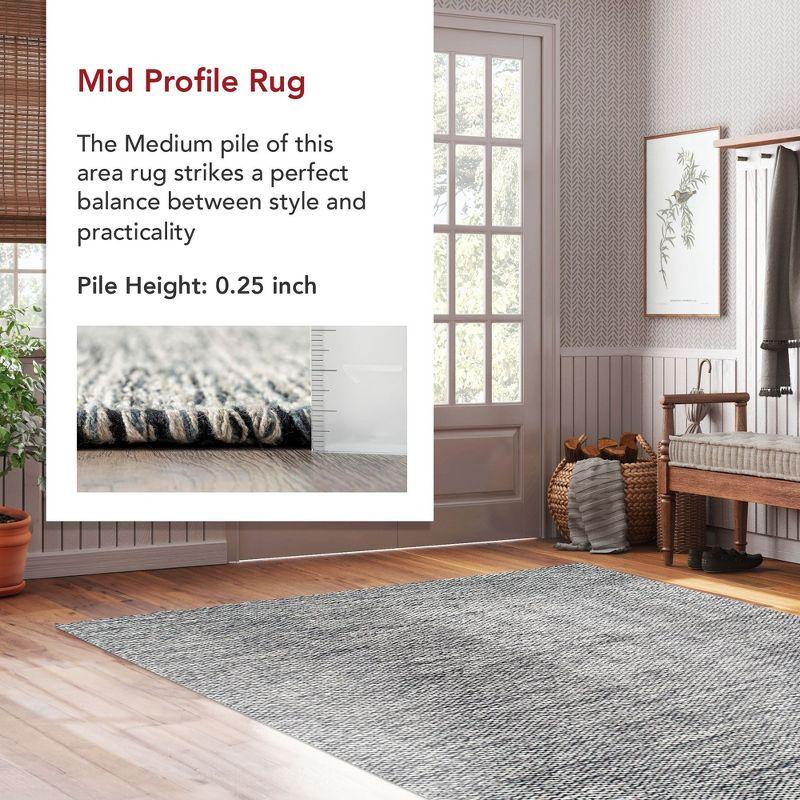 Nuloom Alessi Hand Woven Cotton Indoor Area Rug, 9' 6" x 13' 6", Gray