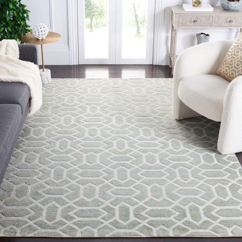 Santa Fe STF531 Hand Knotted Area Rug  - Safavieh