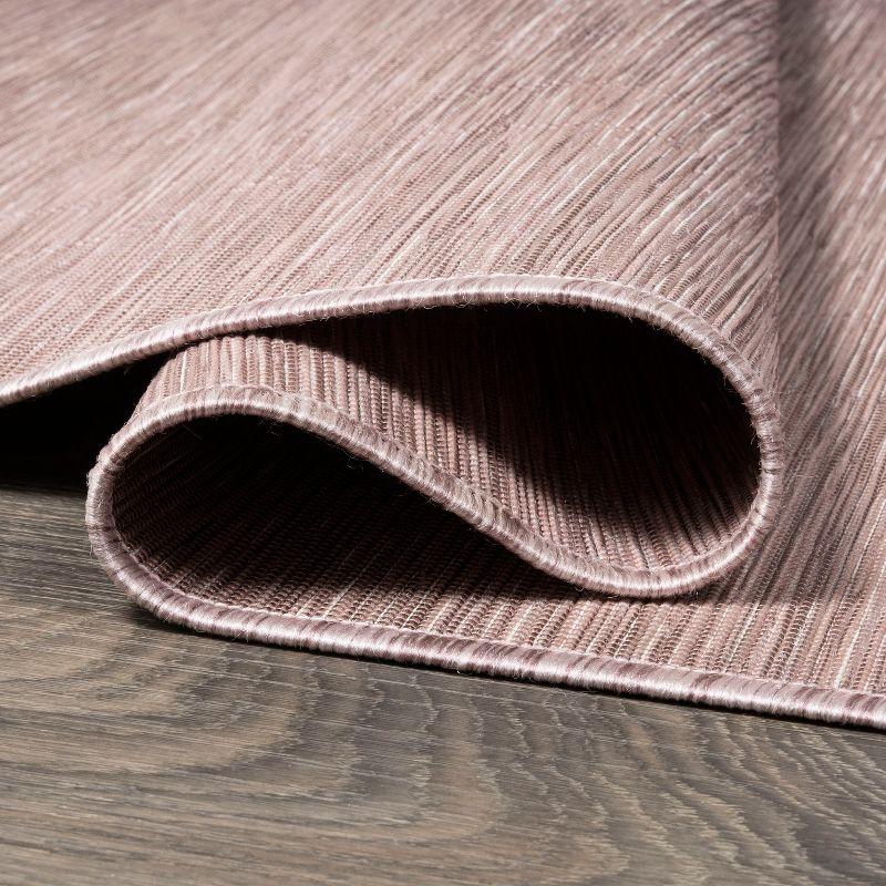 6'x6' Ethan Modern Flatweave Solid  Area Rug, Pink - JONATHAN Y