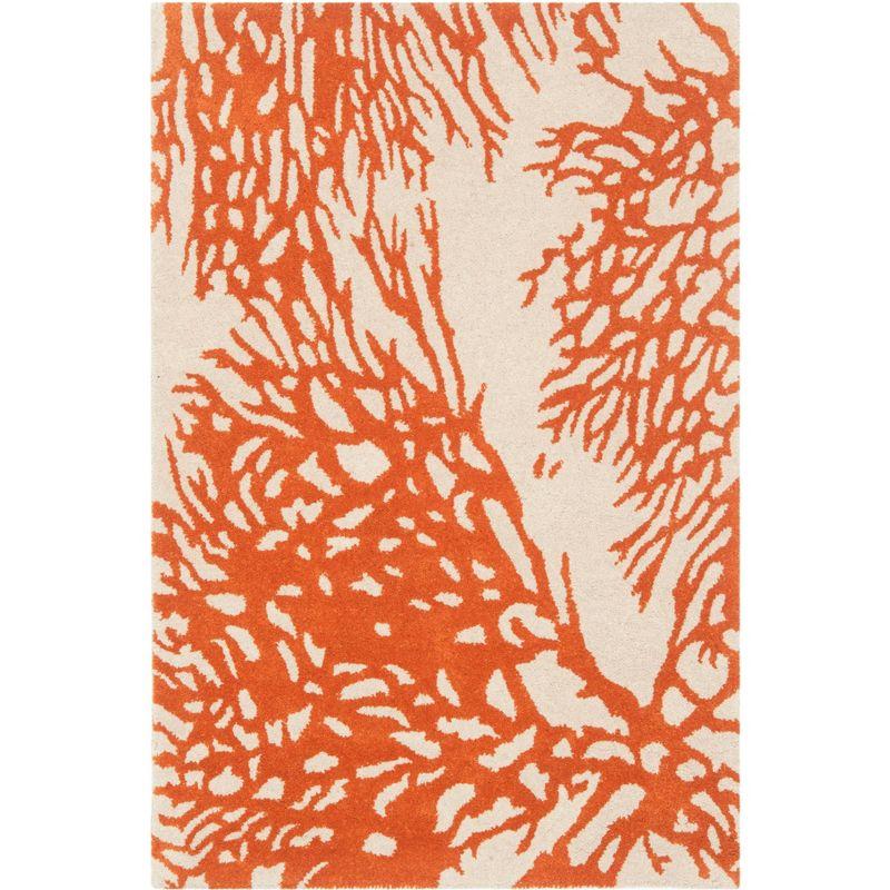 Bella BEL115 Hand Tufted Indoor Accent Rug - Beige/Terracotta - 2'6"x4' - Safavieh