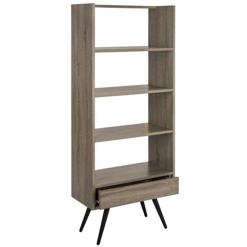 Terrence Etagere - FOX4277 - Light Brown/Black - Safavieh Couture