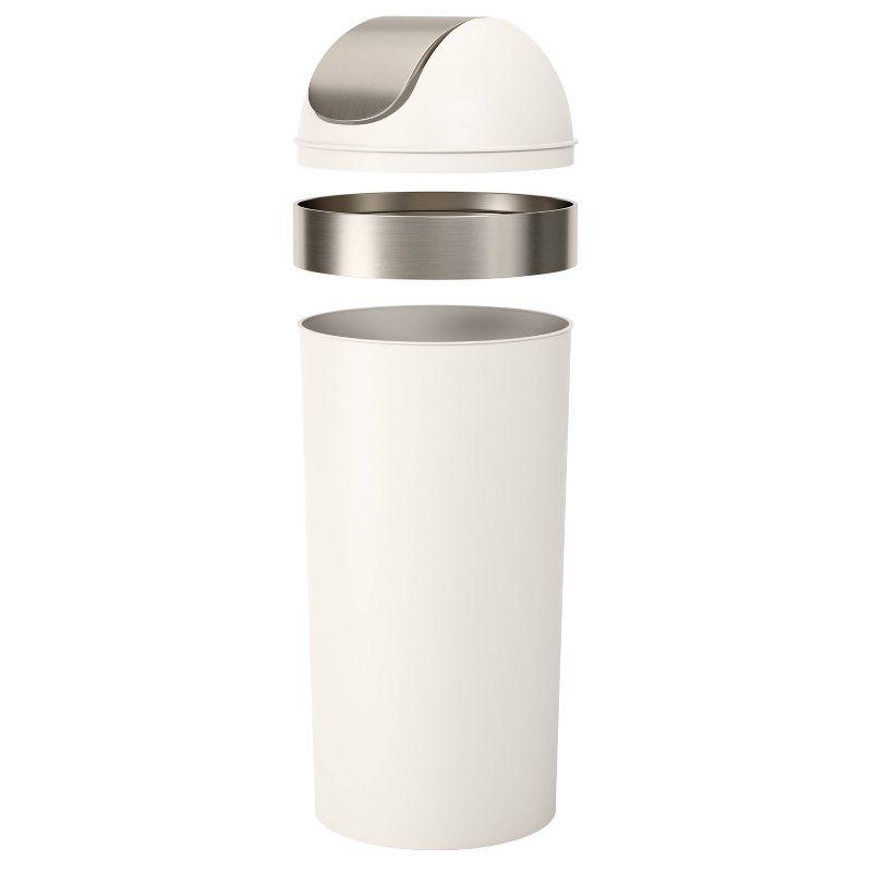 Umbra Venti Plastic Swing Top Kitchen Trash Can - 16 Gallons