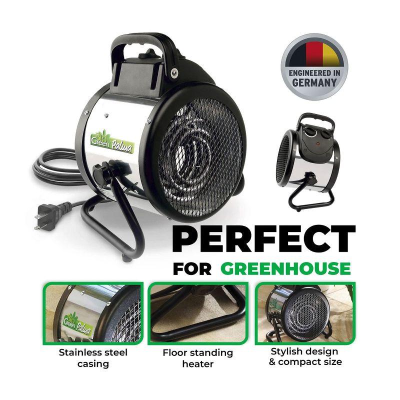 Bio Green USA Inc 1500 Watt 5118 BTU Electric Utility Space Heater with Adjustable Thermostat