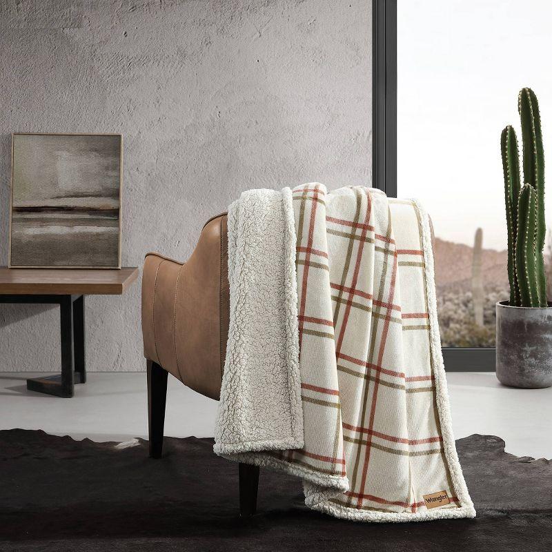 Wrangler Printed Plush Fleece Throw Blankets
