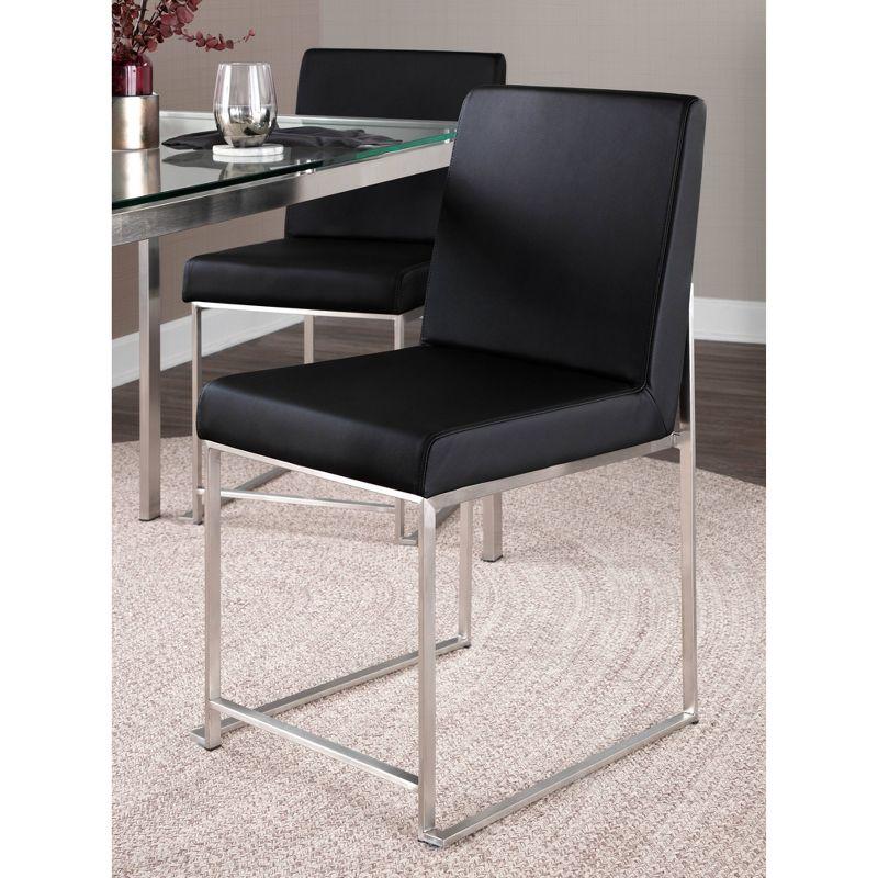 Chuyen 19.25'' H Upholstered Metal Side Chair