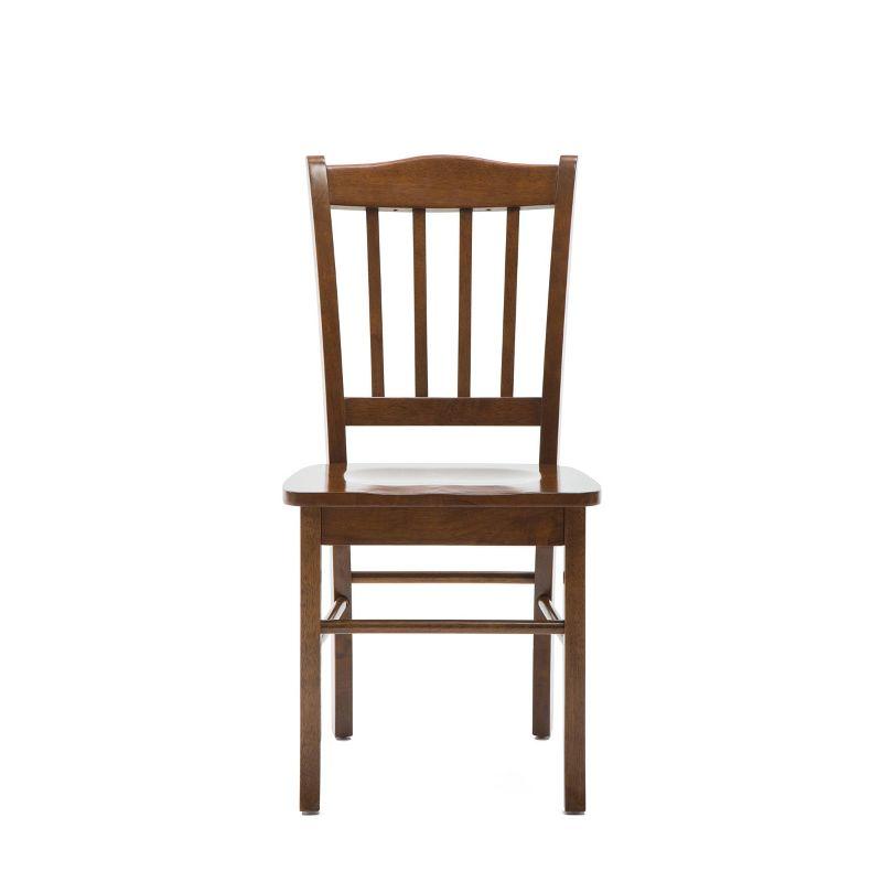 Walnut 36" Shaker Wood Dining Chairs - Set of 2