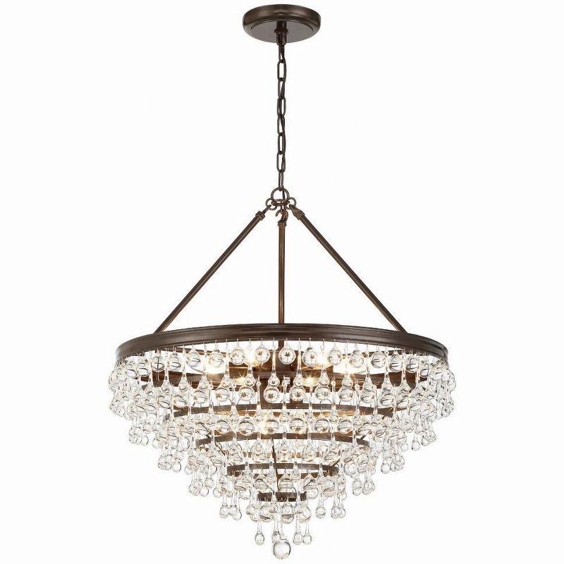 Crystorama Lighting Calypso 8 - Light Chandelier in  Vibrant Bronze