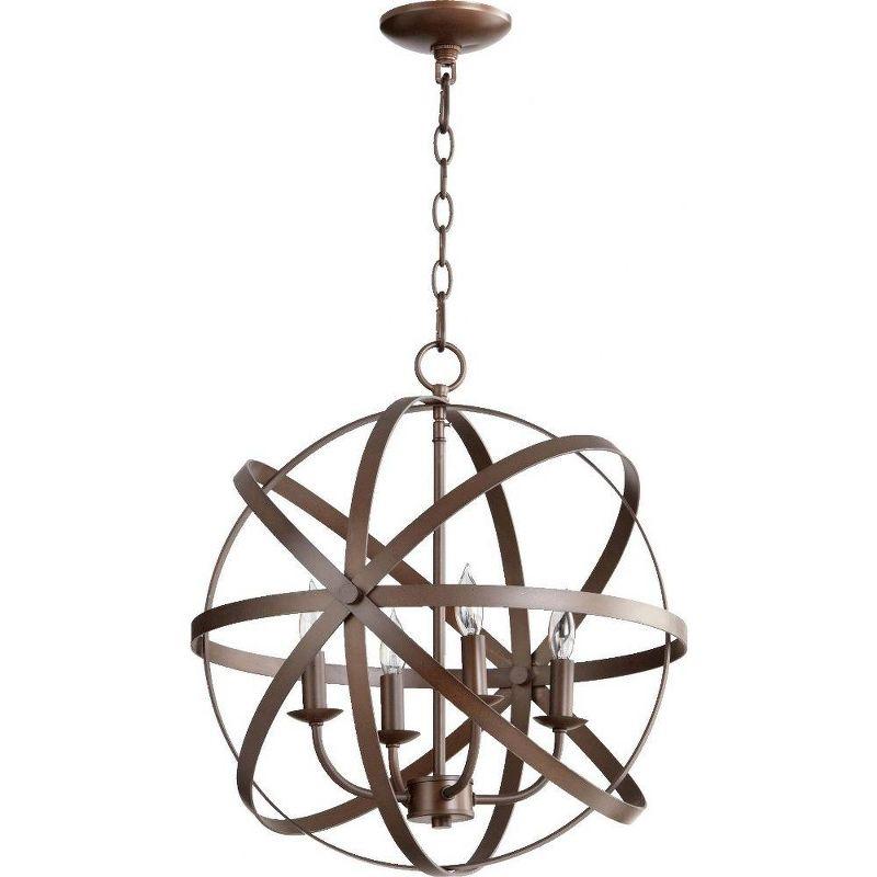 Mini Celeste Transitional Crystal Chandelier in Oiled Bronze