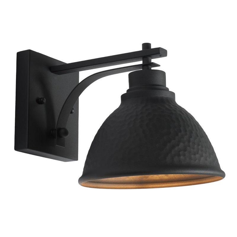 Melila Outdoor Wall Sconce Lights (Set of 2) - Black - Safavieh.