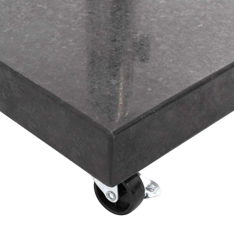VidaXL Parasol Base Granite 66.1 lb Square Black
