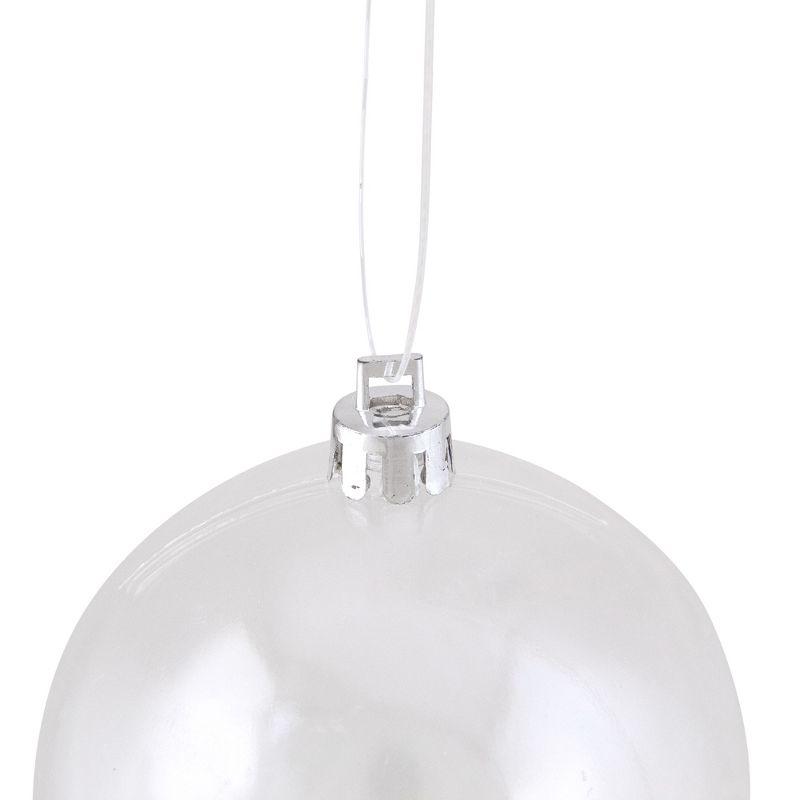 Clear Shiny Shatterproof Plastic Christmas Ball Ornament