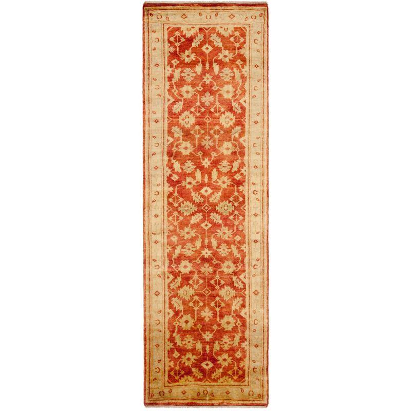 Ivory Hand-Knotted Wool 3' x 10' Runner Rug