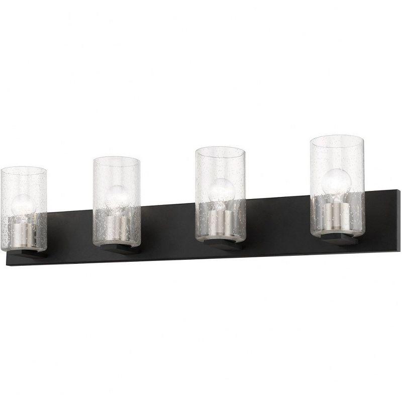 Livex Lighting Zurich 4 - Light Vanity in  Black/Brushed Nickel