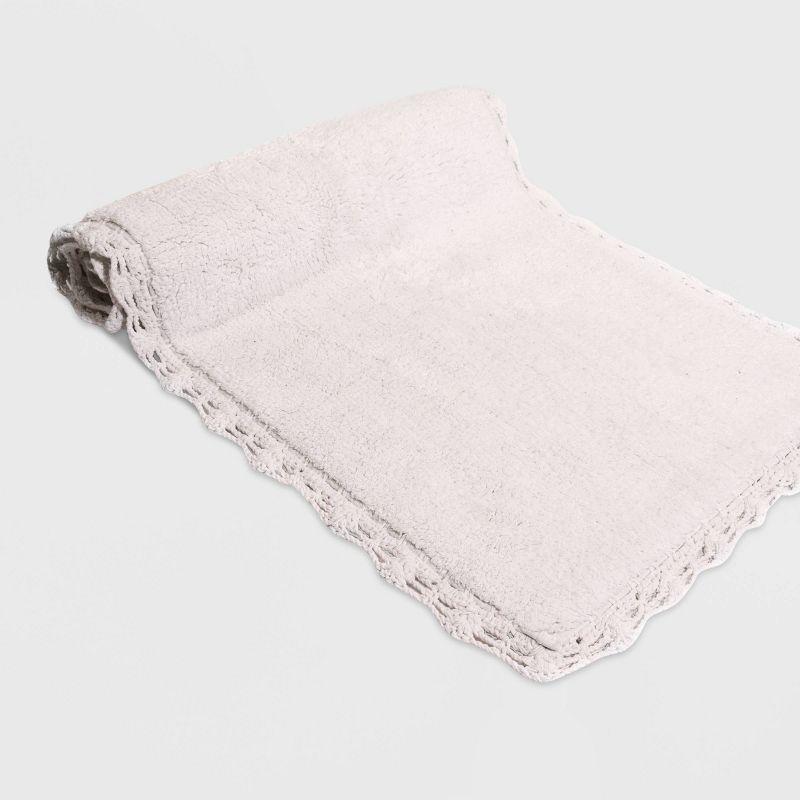 Crochet Bath Rug Runner Ivory (22"X60") - Chesapeake Merch Inc.