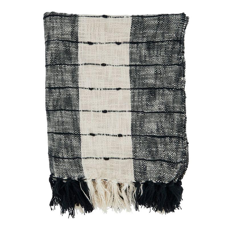 Saro Sevan Collection Hand Woven Throw Blanket