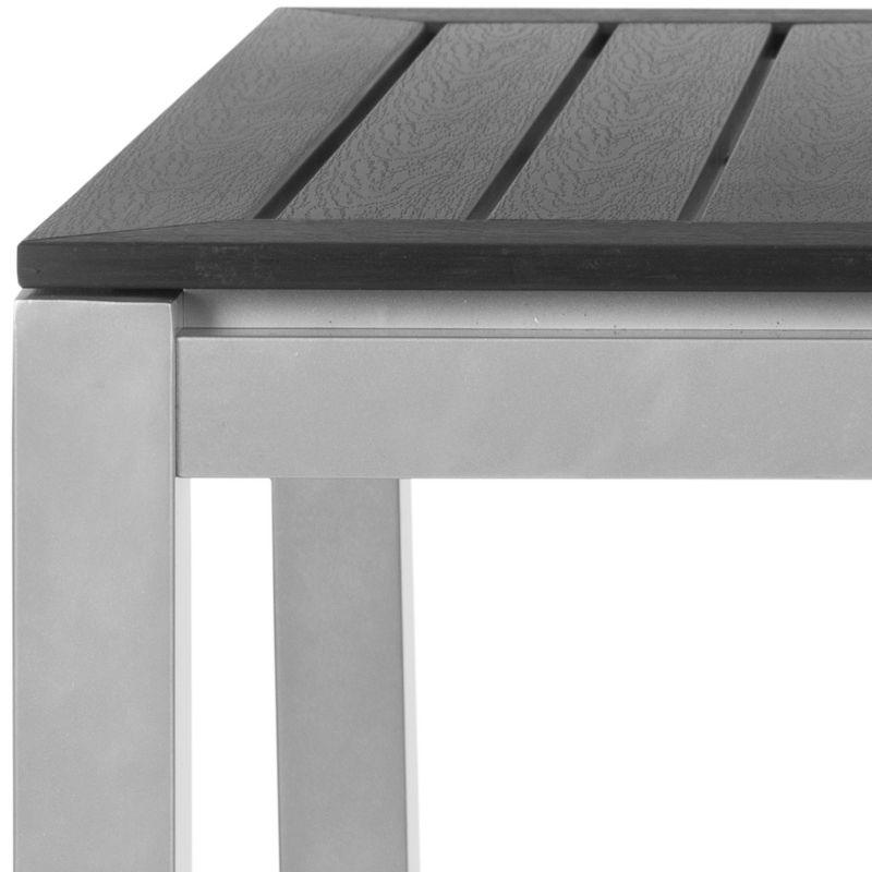 Onika Square Patio Dining Table - Black/Grey - Safavieh