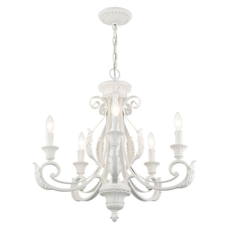 Livex Lighting Valencia 5 - Light Chandelier in  Shiny White