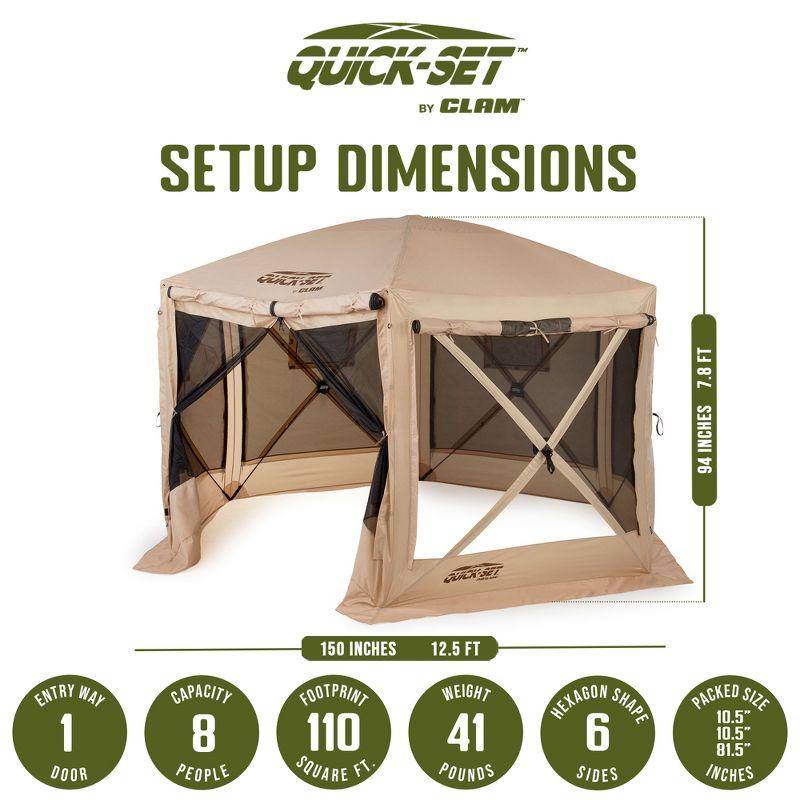 Clam CLAM Quick-Set Portable Outdoor Camping Canopy Shelter