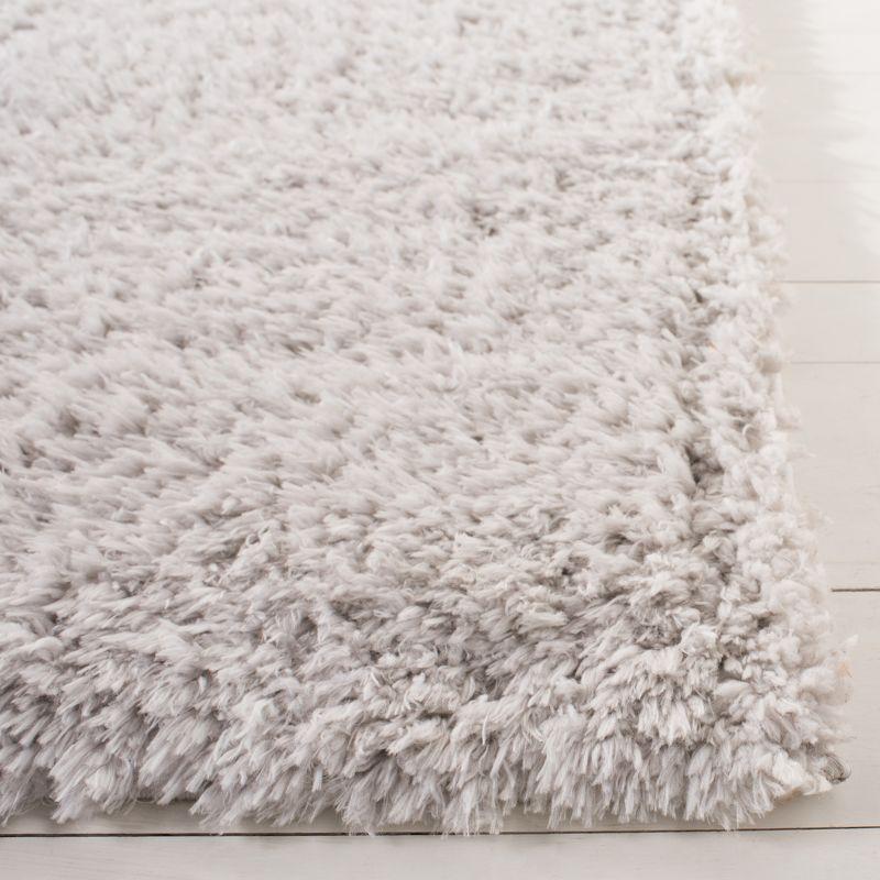 Madrid Shag 200 MDG256 Power Loomed Indoor Area Rug - Silver - 4'x6' - Safavieh