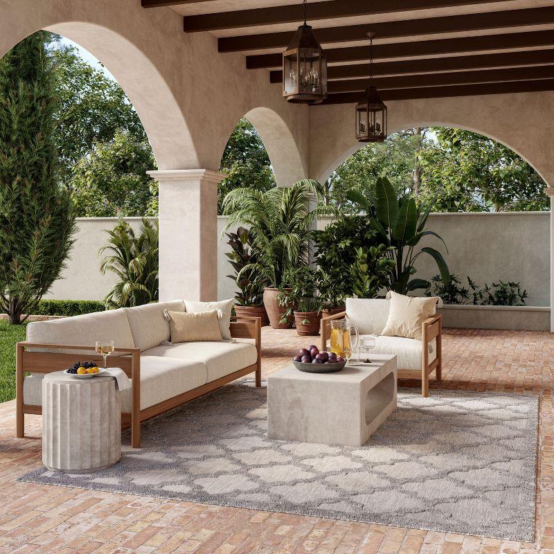 Nourison Easy Care 9' x 12' Silver Grey Indoor/Outdoor Rug