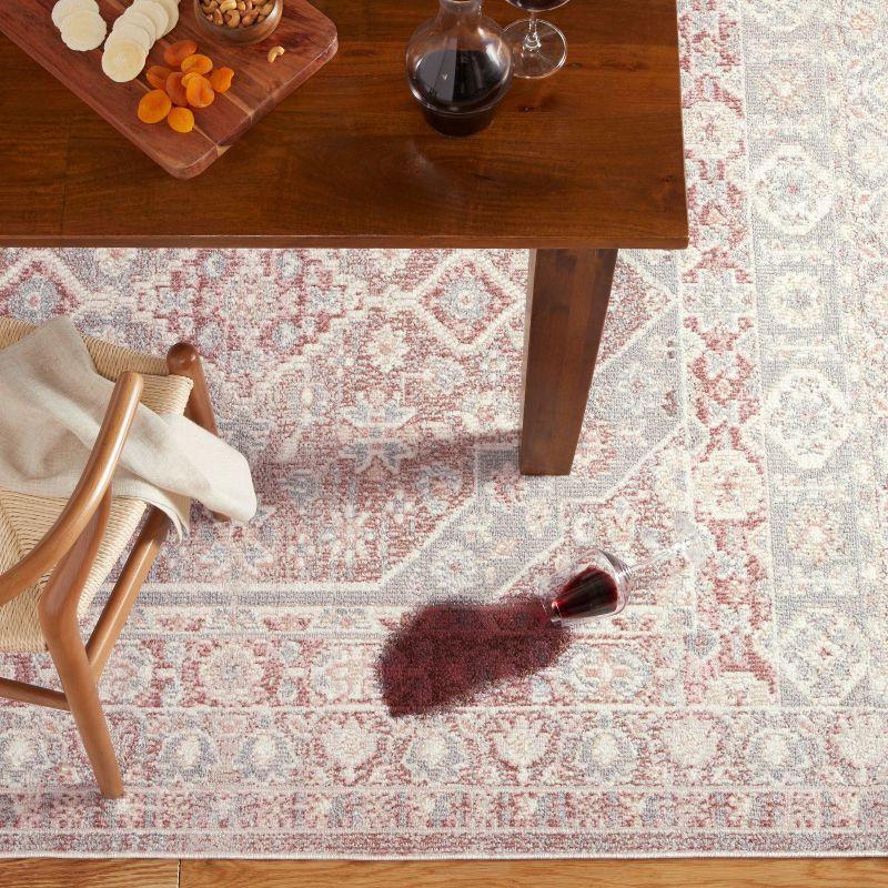 Town & Country Living Town & Country Everyday Rein Everwash Non-Slip Backing Washable Area Rug Brown/Grey