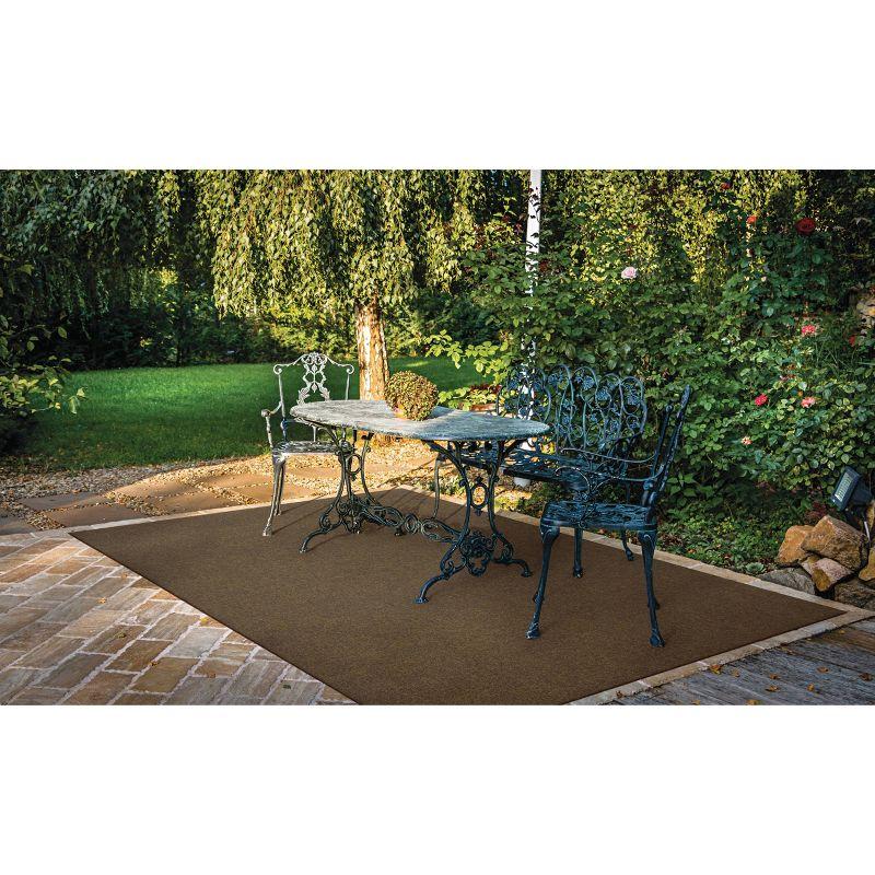 6'x8' Grizzly Grass Brown - Foss Floors: Indoor/Outdoor, Fade & Water-Resistant, Low Pile Area Rug