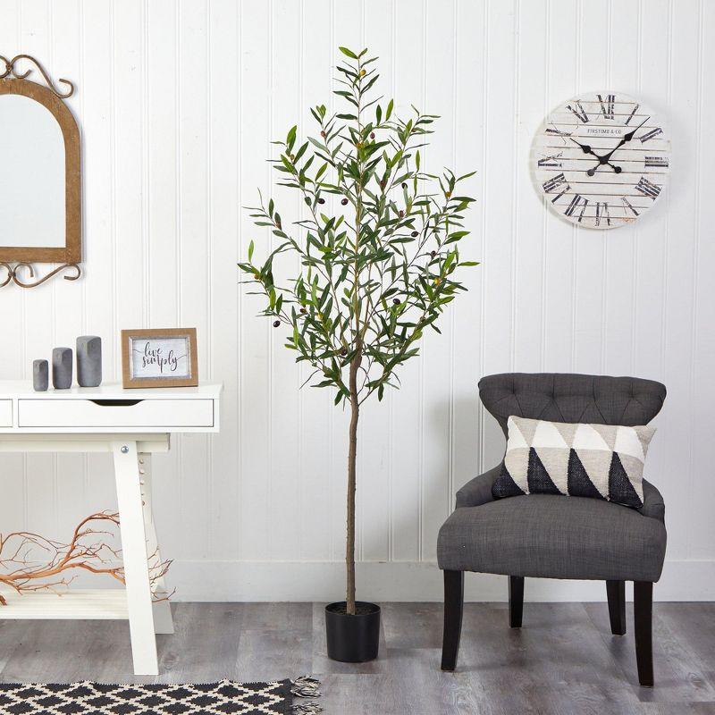Nearly Natural 6-ft Olive Artificial Tree