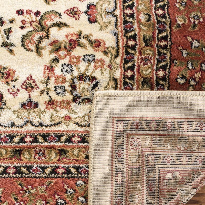Lyndhurst Sarouk LNH331 Power Loomed Area Rug - Ivory/Rust - 8'x11' - Safavieh