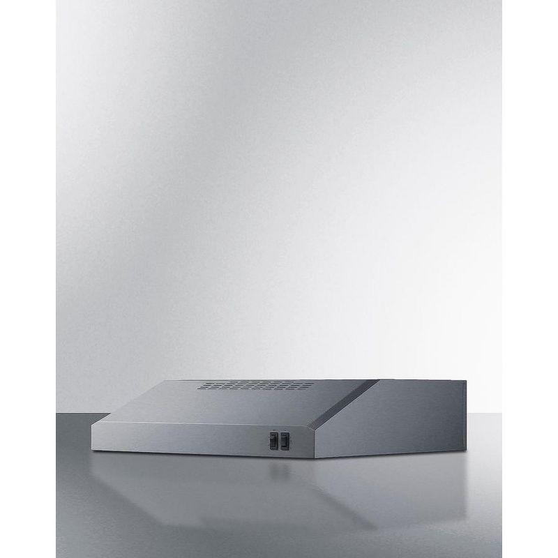 Summit Appliance Stainless Steel 200 CFM Convertible Under Cabinet Range Hood