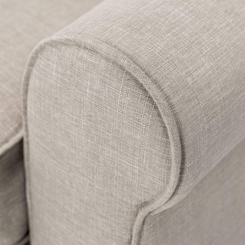 Serta Copenhagen 73" Rolled Arm Sofa, Easy Care Fabric, Soft Pillow Back, Pocket Coil Seat Cushions