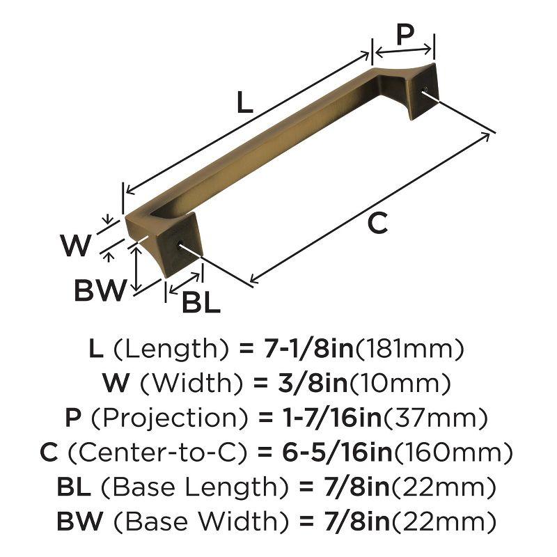 Mulholland 6 5/16" Center to Center Bar Pull