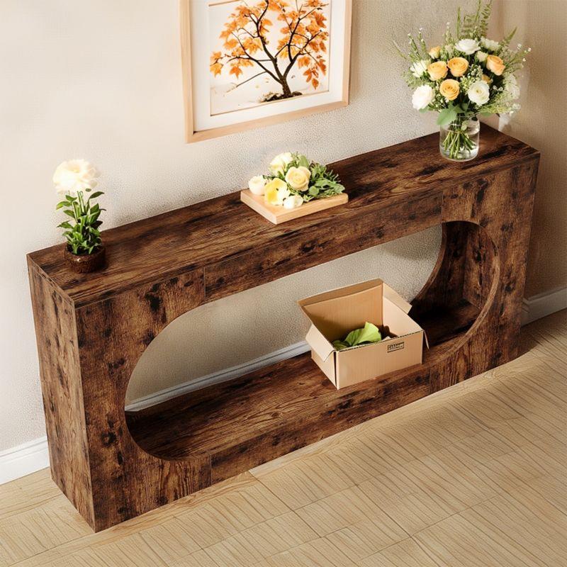 Millwood Pines 63-Inch Console Table,Narrow Sofa Table Behind Couch