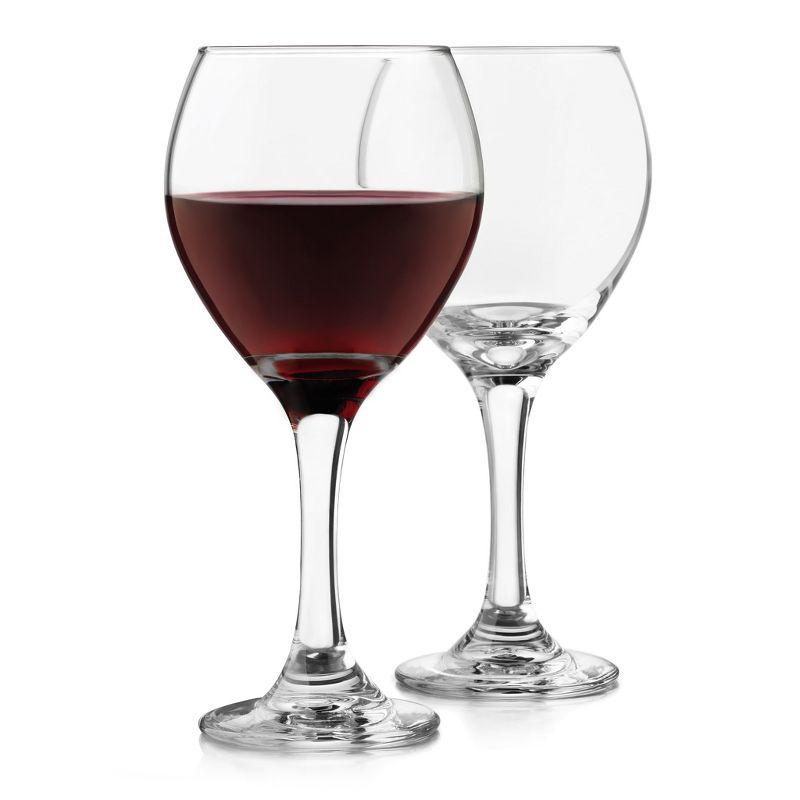 Libbey Classic Clear Glass Red Wine Set, 13.5-ounce, 4-Piece