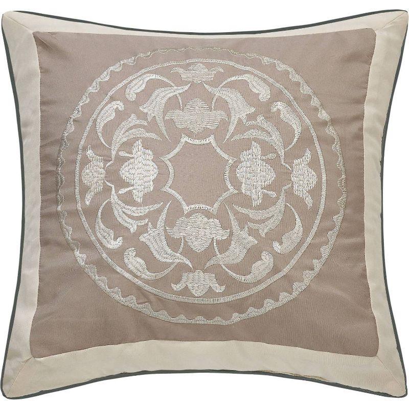 Nanshing 7pc Queen Camila Comforter Set Gray